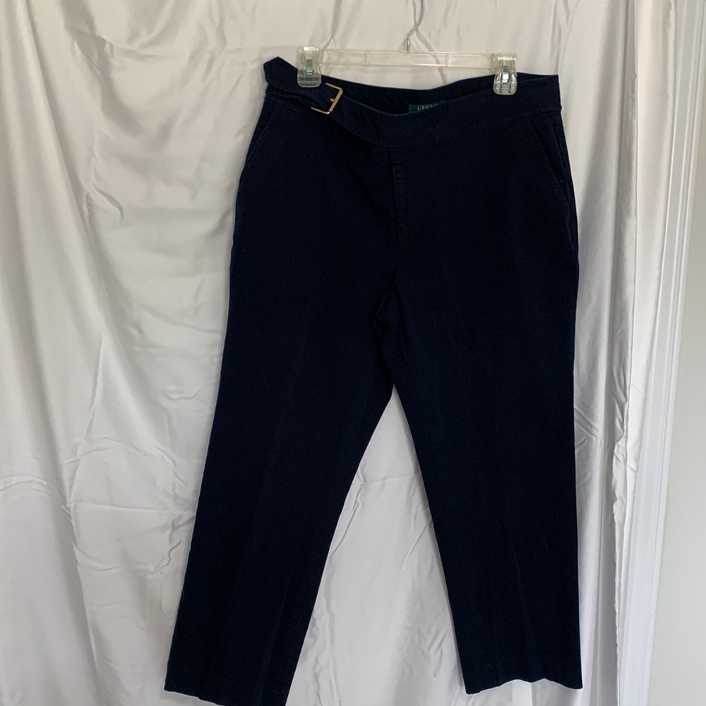 Lauren Ralph Lauren Navy Blue Capri Pants Size 14